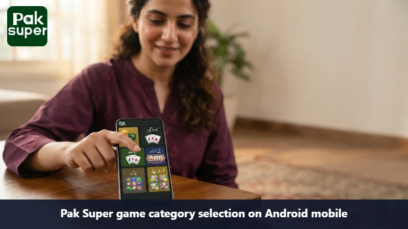Pak super game category selection android